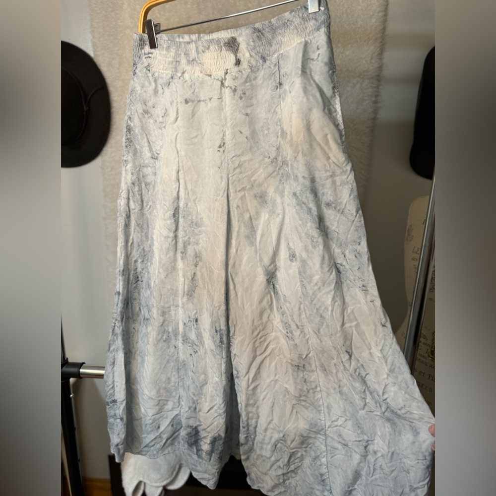 Hardtail Light Tie Dye Cropped palazzo pants